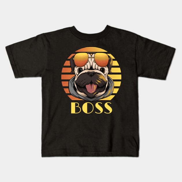 Dog - BOSS Kids T-Shirt by Novelty Depot